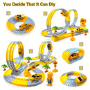 Children Electric Magical Flexible Track Toy Car Engineering Car Kids Educational Toys Train Toys for Children Birthday Gift